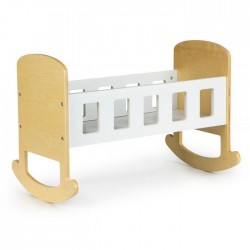 Patut balansoar din lemn pentru papusi Ecotoys ESC-W-0195