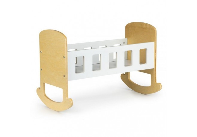 Patut balansoar din lemn pentru papusi Ecotoys ESC-W-0195