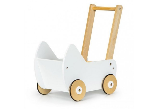 Carucior pentru papusi din lemn Ecotoys ESC-W-0173