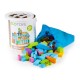 Set educational cu blocuri din lemn 100 piese ocean Ecotoys SR19006