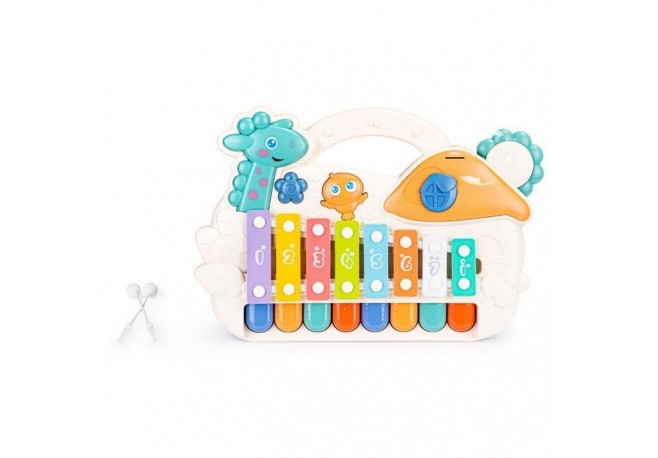 Pian + tambal educational cu LED si sunet Ecotoys HC485014