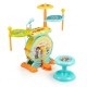 Tobe pian si microfon pentru karaoke 2 in 1 cu LED Ecotoys HC490483