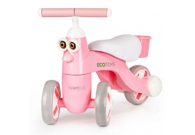 Bicicleta fara pedale cu LED si sunet Ecotoys N1009
