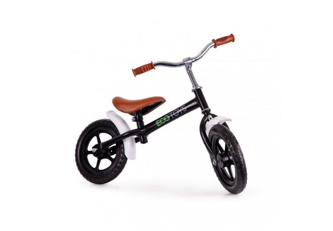 Bicicleta fara pedale cu aripi la roti Ecotoys N2004 - Negru