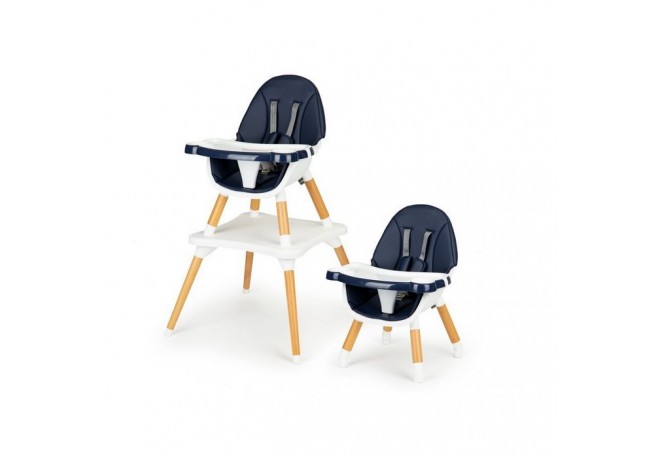 Scaun de masa 2 in 1 Ecotoys B0017-6 - Bleumarin