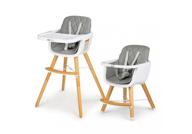 Scaun de masa 2 in 1 Ecotoys C-220 - Gri