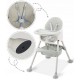 Scaun de masa 3 in 1 Ricokids Milo - Gri