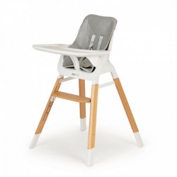 Scaun de masa cu picioare din lemn Ecotoys C-221 Gri