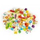 Blocuri din lemn Ecotoys HM015501 Zoo - 120 elemente