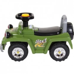 Masinuta de impins Sun Baby Jeep cu lumini - Verde
