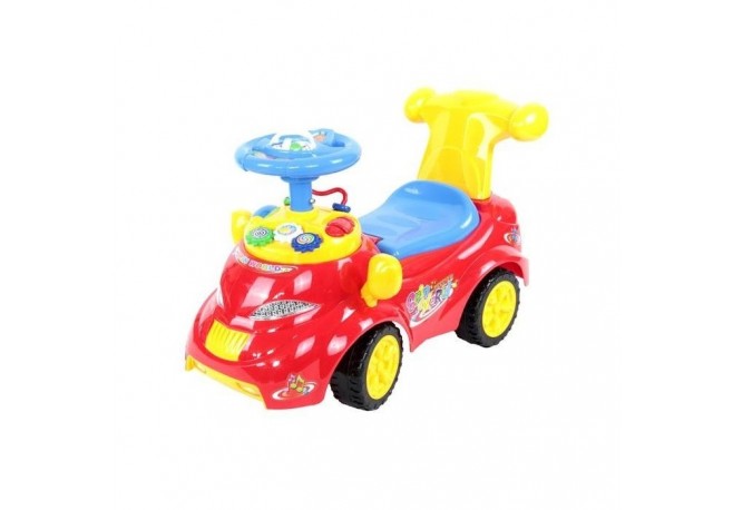 Masinuta de impins Sun Baby 014 cu panou rotativ - Rosu