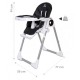 Scaun de masa Sun Baby 013 Fidi Love - Negru