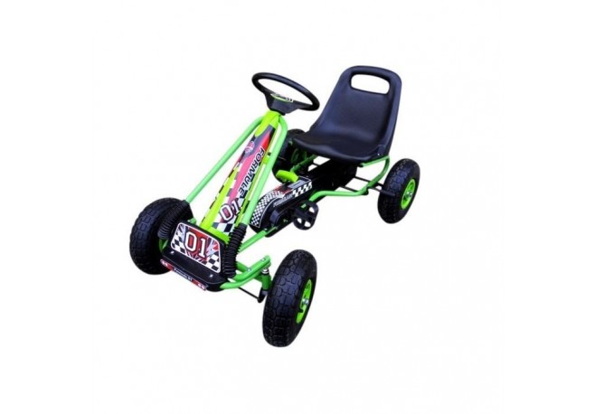 Kart cu pedale Gokart 3-7 ani roti gonflabile G1 R-Sport - Verde