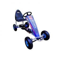Kart cu pedale Gokart 4-10 ani roti gonflabile G5 R-Sport - Albastru