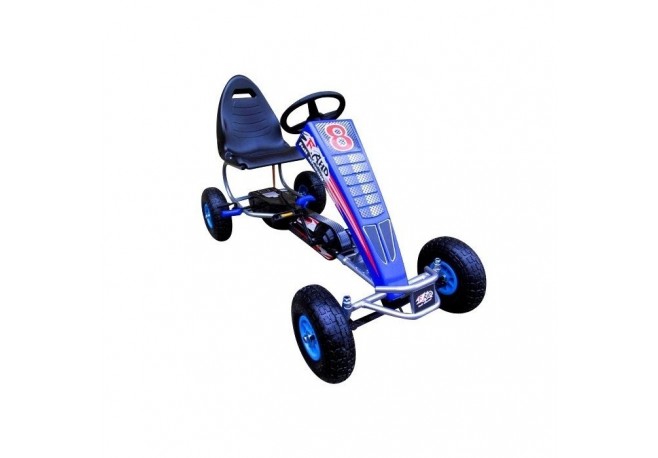 Kart cu pedale Gokart 4-10 ani roti gonflabile G5 R-Sport - Albastru