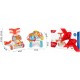 Antemergator educational 2 in 1 Ricokids RK-810 Alb cu rosu
