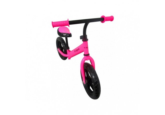Bicicleta fara pedale cu roti din spuma EVA R-Sport R7 - Roz