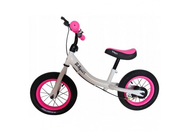 Bicicleta fara pedale R-Sport R3 - Alb - Roz