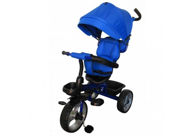 Tricicleta cu pedale 3 in 1 R-Sport T2 - Albastru