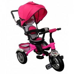 Tricicleta cu pedale 3 in 1 R-Sport T3 - Roz