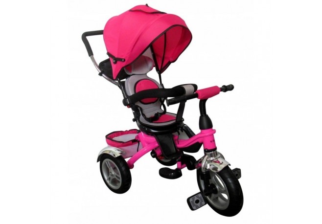 Tricicleta cu pedale 3 in 1 R-Sport T3 - Roz