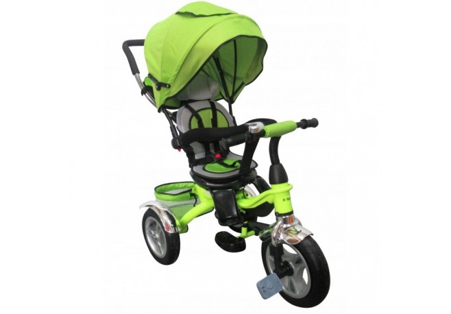 Tricicleta cu pedale 3 in 1 R-Sport T3 - Verde