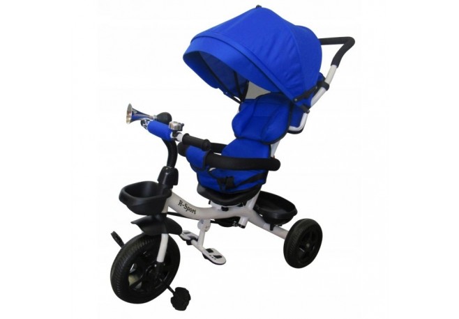 Tricicleta cu pedale 3 in 1 R-Sport T4 - Albastru