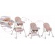 Scaun de masa 3 in 1 Ricokids Milo - Roz
