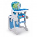 Scaun de masa 3 in 1 Ricokids Teri - Albastru - Gri