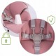 Scaun de masa 2 in 1 Ricokids Belo - Roz