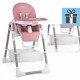 Scaun de masa 2 in 1 Ricokids Belo - Roz