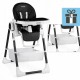 Scaun de masa 2 in 1 Ricokids Belo - Negru