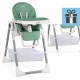 Scaun de masa 2 in 1 Ricokids Belo - Verde