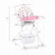 Scaun de masa Ricokids Eldo - Alb - Roz