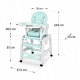 Scaun de masa 5 in 1 Ricokids Sinco - Turcoaz