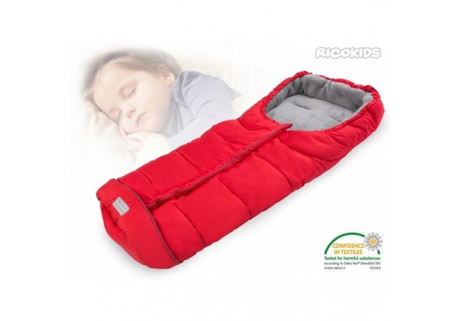 Sac de dormit 96 x 45 cm Ricokids Drimi - Rosu