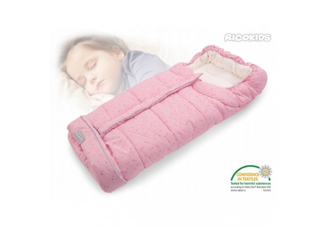 Sac de dormit 96 x 45 cm Ricokids Drimi - Roz