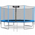 Trambulina de gradina cu plasa exterioara stalpi si scara 374 cm (12FT) Neo-Sport NS-12Z181 - Albastru