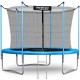 Trambulina de gradina cu plasa interioara stalpi si scara 312 cm (10FT) Neo-Sport NS-10W191 - Albastru