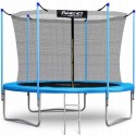 Trambulina de gradina cu plasa interioara stalpi si scara 312 cm (10FT) Neo-Sport NS-10W191 - Albastru