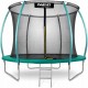 Trambulina de gradina cu plasa interioara stalpi si scara 312 cm (10FT) Neo-Sport NS-10C181 - Verde
