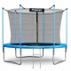 Trambulina de gradina cu plasa interioara stalpi si scara 252 cm (8FT) Neo-Sport NS-08W181 - Albastru