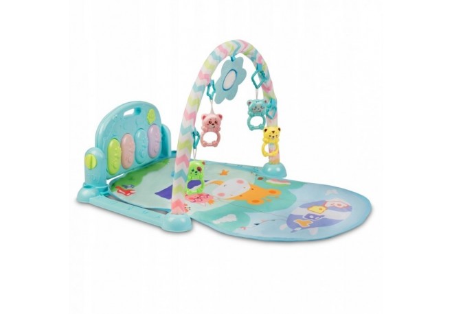 Salteluta de joaca cu pian Ricokids 7314 - Albastru
