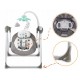 Leagan electric cu muzica Ricokids Premium 7322 - Gri