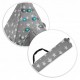 Cort de joaca pentru copii cu lumini Ricokids 120 x 120 x 165 cm - Gri cu stelute