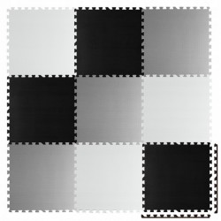 Salteluta de joaca 180 x 180 cm Ricokids 7494 - Gri - Negru - Alb