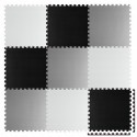 Salteluta de joaca 180 x 180 cm Ricokids 7494 - Gri - Negru - Alb