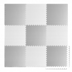 Salteluta de joaca 180 x 180 cm Ricokids 7495 - Gri - Alb