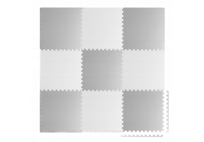 Salteluta de joaca 180 x 180 cm Ricokids 7495 - Gri - Alb