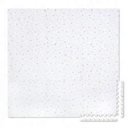 Salteluta de joaca 150 x 150 cm Ricokids 7496 - Gri cu stelute